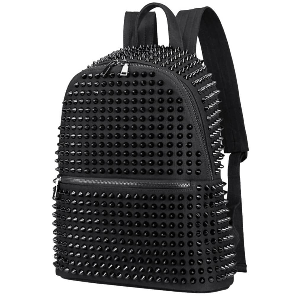 Ro Rox Minerva Studded Canvas Gothic Backpack Bag | Ro Rox display picture 1