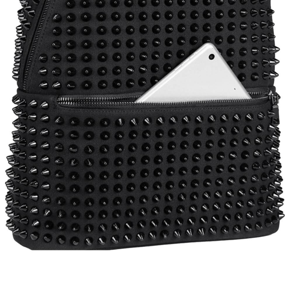 Zaino con borchie Donna, Nero | Milano