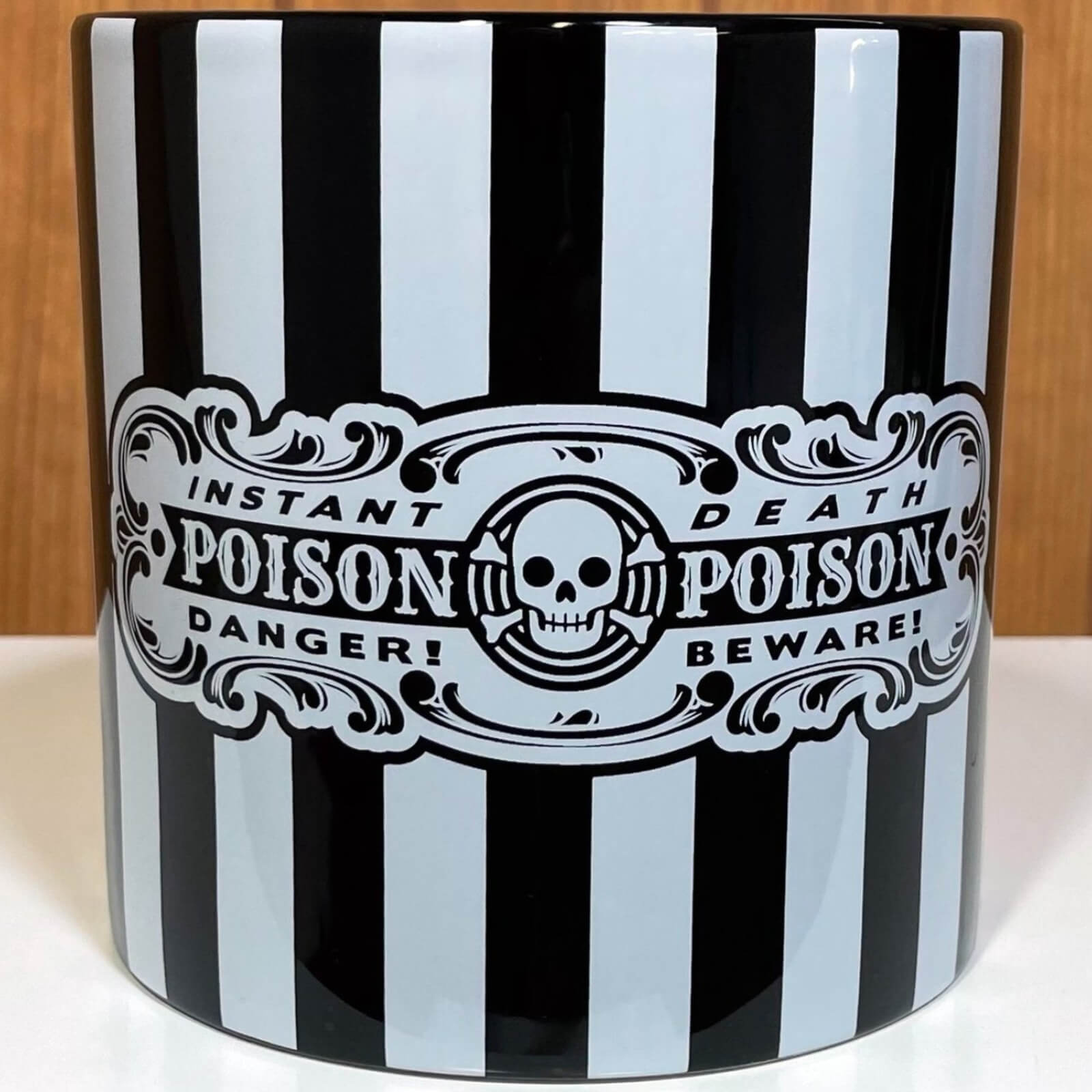 Sourpuss Poison Plant Stripe Skull Gothic Homeware Container