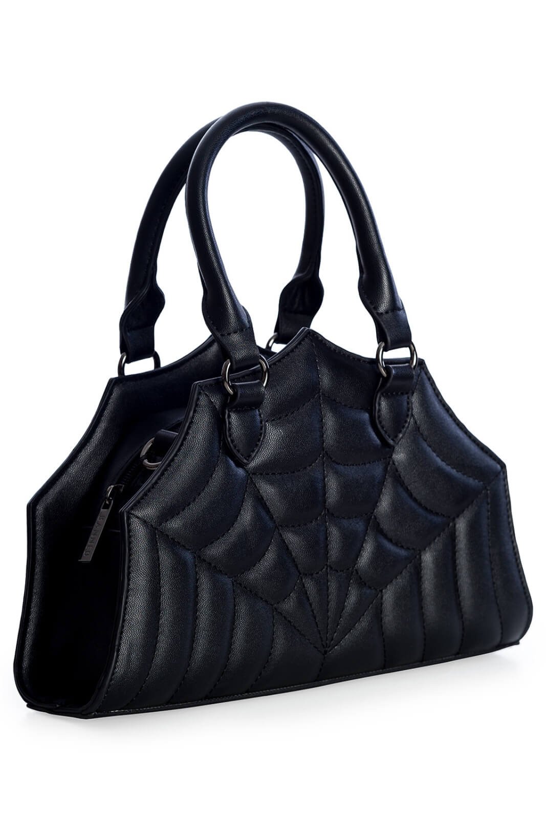 Banned Sirin Quilted Spiderweb Gothic Bag