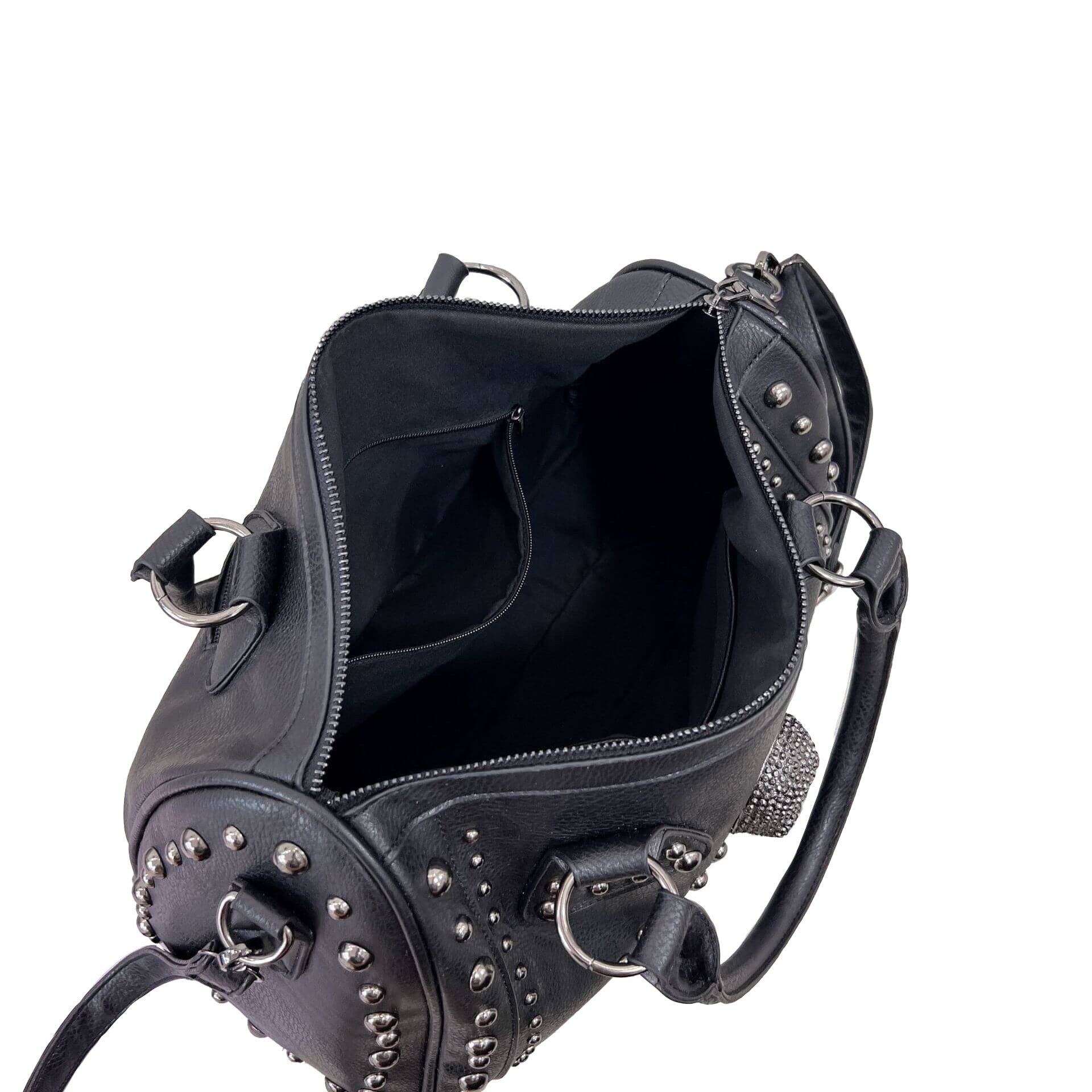 Ro Rox Rogue Large Studded Skull Faux Leather Gothic Bag | Ro Rox