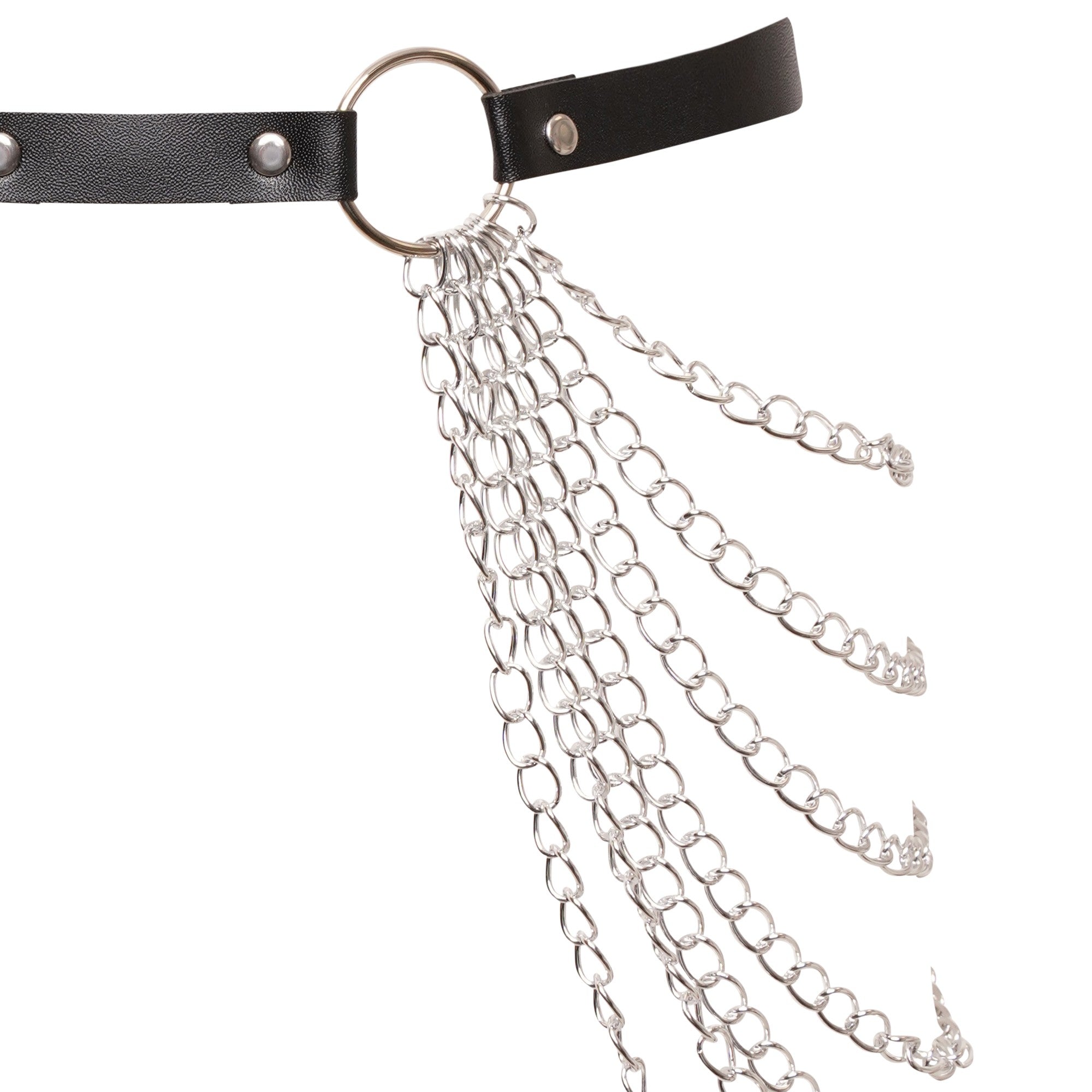 Ro Rox Rory Multiple Chain Faux Leather Belt
