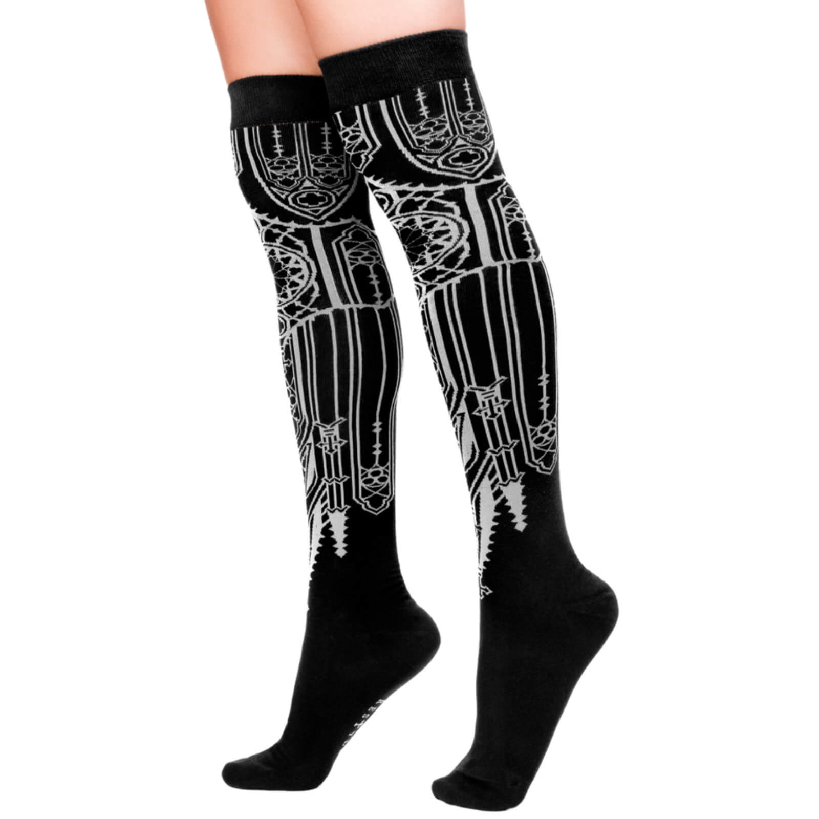 Restyle Sacrum Cathedral Unisex Gothic Over The Knee Socks