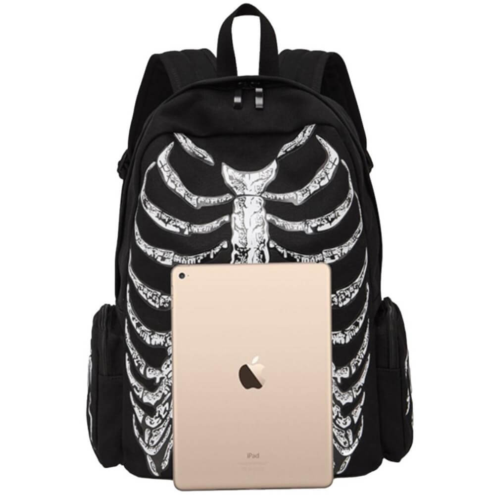 Ro Rox Dyrk Gothic Skeleton Hooded Backpack