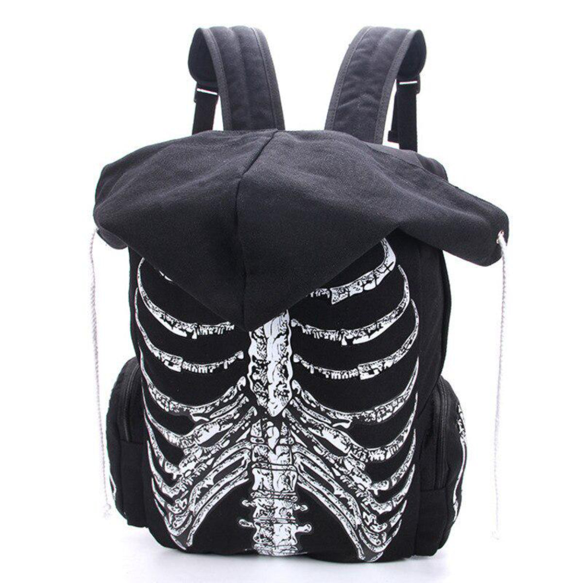 Ro Rox Dyrk Gothic Skeleton Hooded Backpack