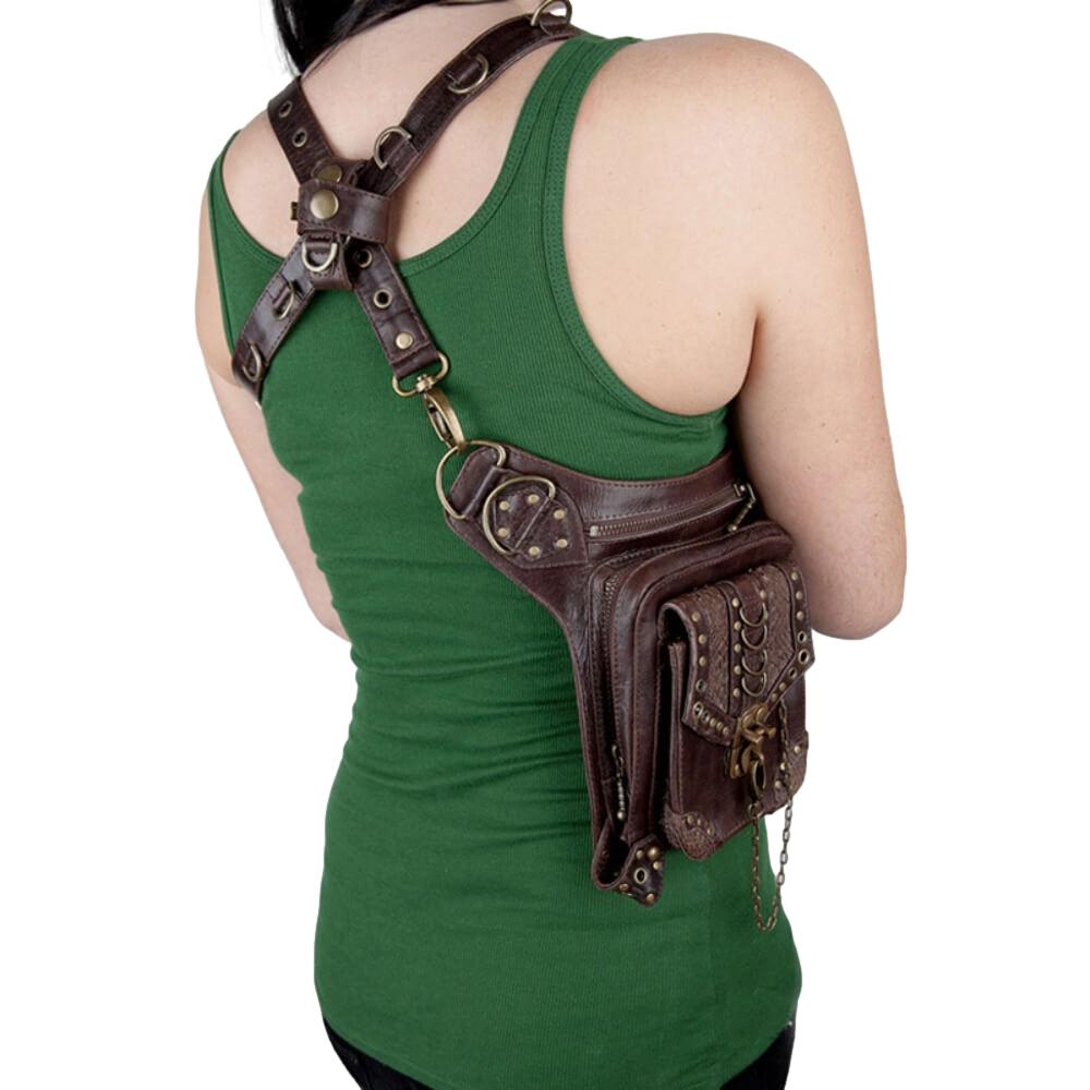 Ro Rox Edison Steampunk Faux Leather Gothic Holster Bag