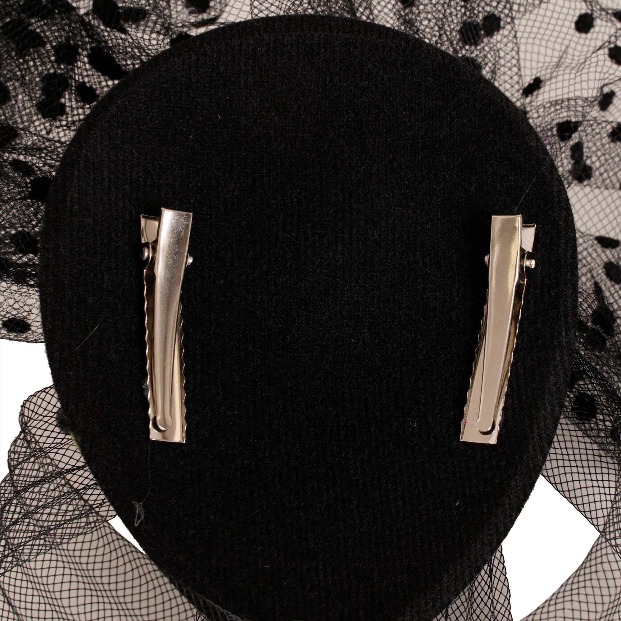 Ro Rox Retro 1940's 1950's Fascinator Net Triple Rose Hat