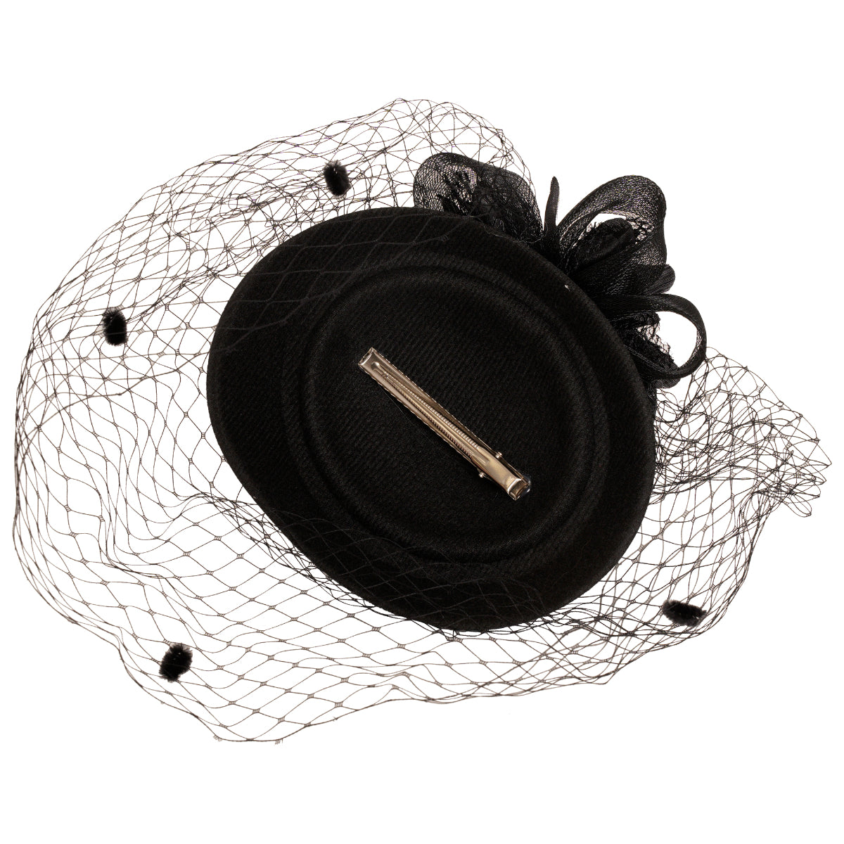 Ro Rox Retro 1940's 1950's Fascinator Net Bow Hat
