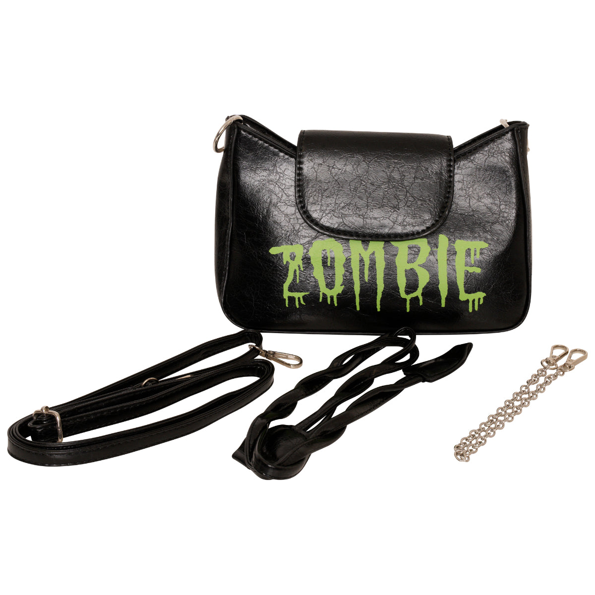 Ro Rox Zombie Chain Faux Leather Goth Shoulder Bag