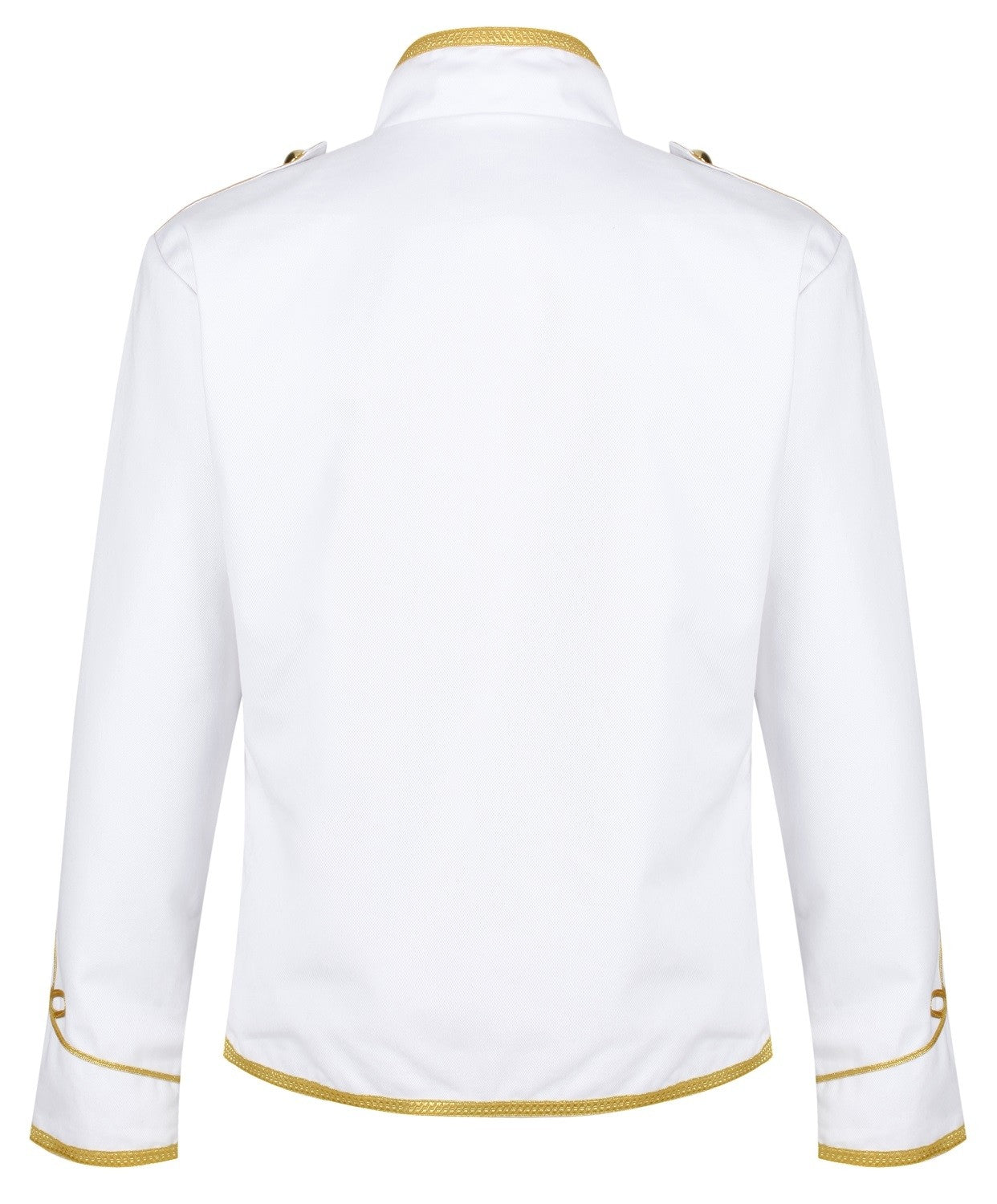 Ro Rox White Gold Military Parade Jacket