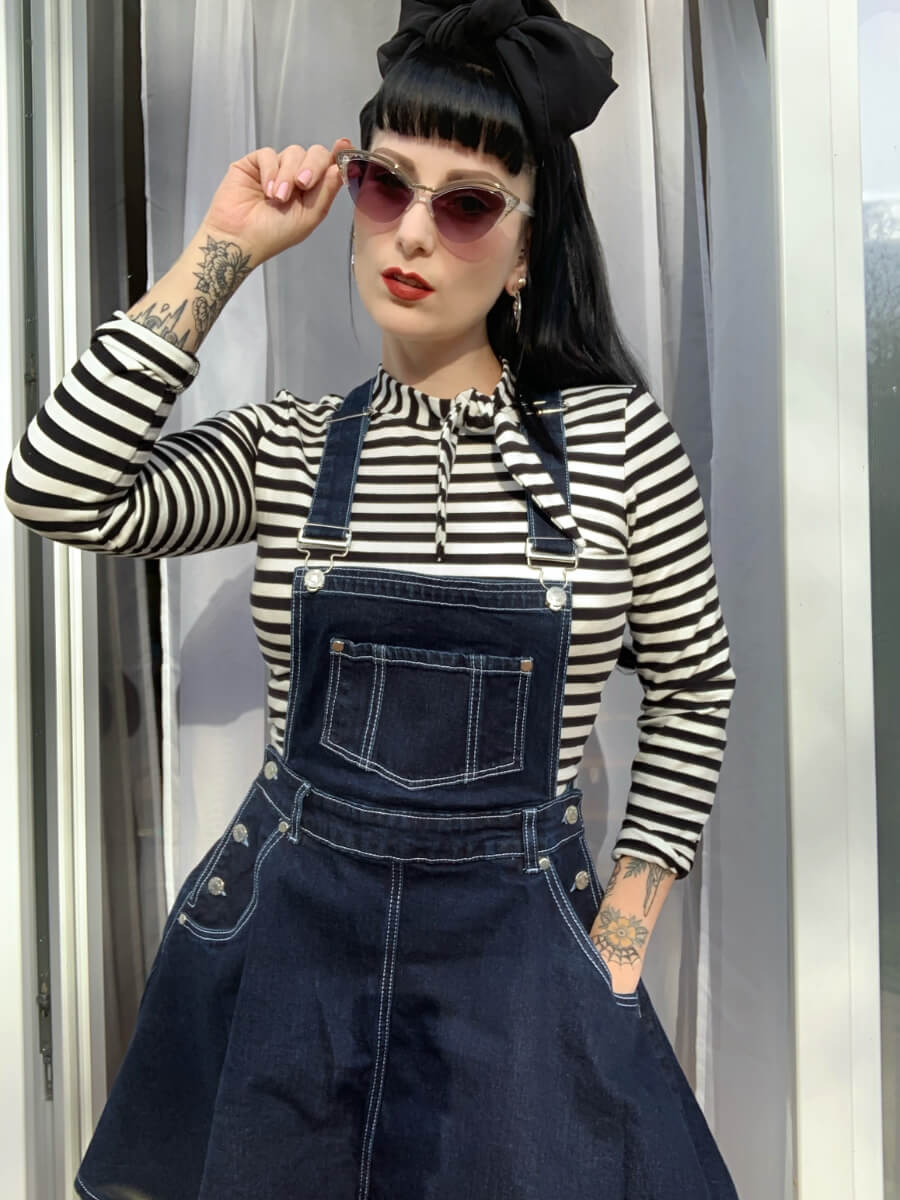 Retro pinafore dress online