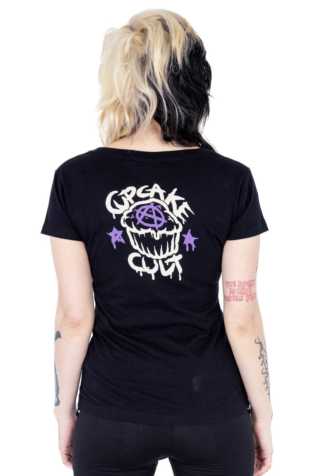 Cupcake Cult Skelly Cat Gothic Punk T-shirt